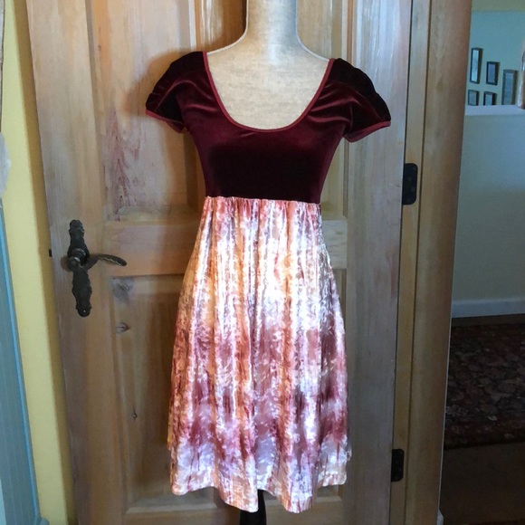 Eve Dresses & Skirts - Velvet Empire Waist Dress, Size M, Berry